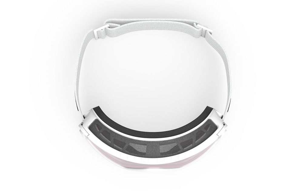 Ski and snowboard goggles Rudy Project Spincut MK212169-0000 color white gloss lenses kayvon red dl