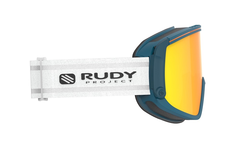 Skibrillen und Snowboard masken Rudy Project Spincut MK214002-0000 farbe bondi blue gläser multilaser orange dl