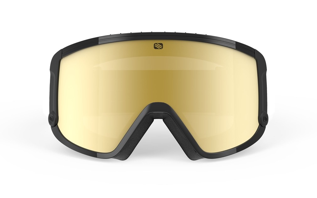 Ski and snowboard goggles Rudy Project Spincut MK215703-0000 color black gloss lenses multilaser gold dl