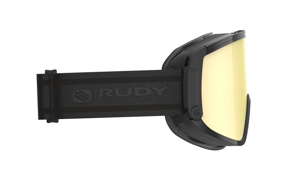 Ski and snowboard goggles Rudy Project Spincut MK215703-0000 color black gloss lenses multilaser gold dl
