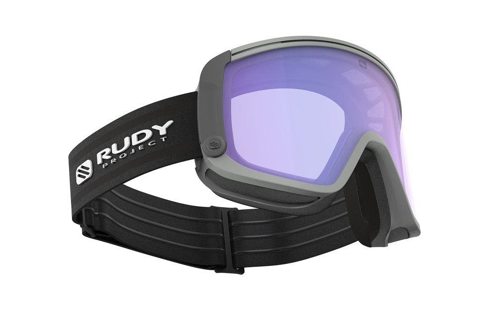 Ski and snowboard goggles Rudy Project Spincut MK217504-0000 color light grey matte lenses impactx™ photoc. 2ls purple dl