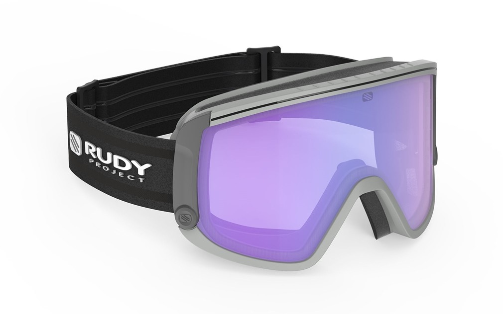 Ski and snowboard goggles Rudy Project Spincut MK217504-0000 color light grey matte lenses impactx™ photoc. 2ls purple dl
