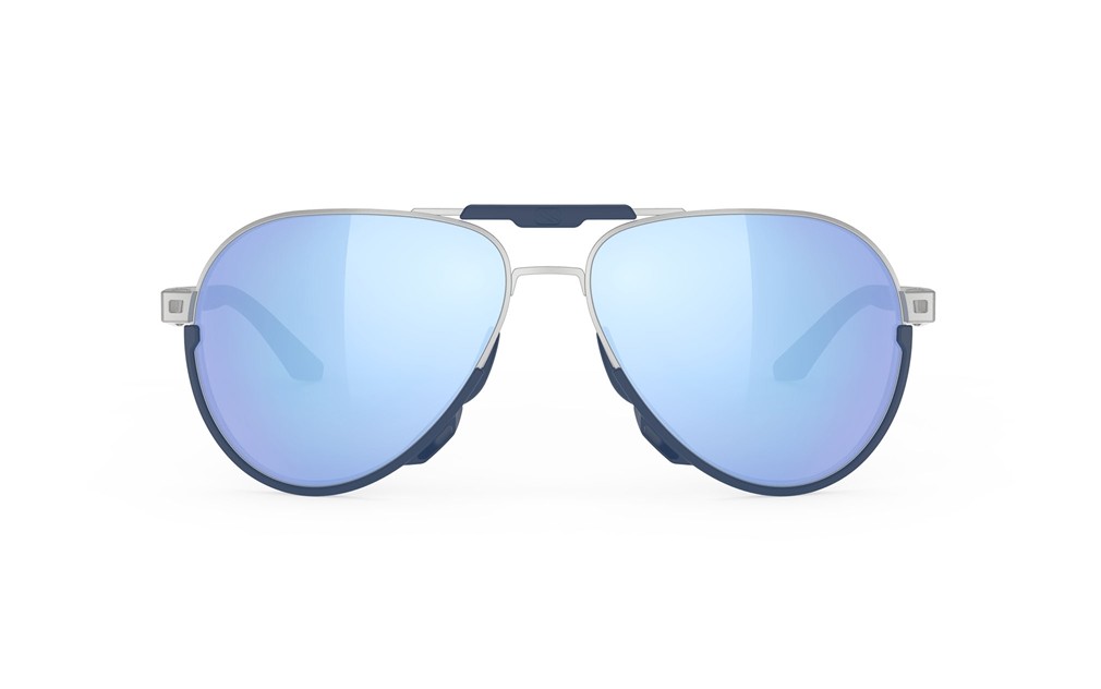 Sonnenbrillen Rudy Project Skytrail ML386801-0001 farbe alluminium matte gläser multilaser ice
