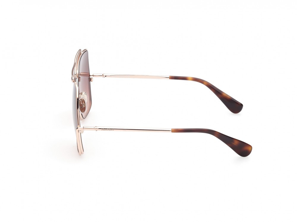 Occhiali da sole MaxMara Elsa MM0006 (28F) colore oro rosè lucido  forma geometrico lenti marrone grad.