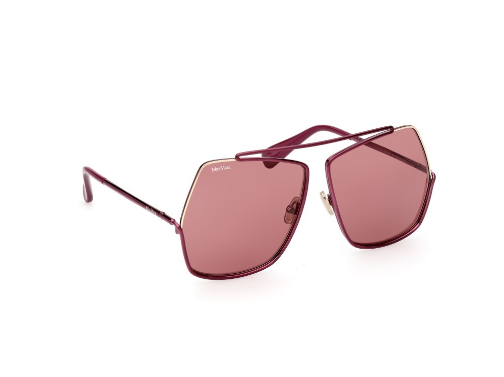 Sonnenbrillen MaxMara Elsa MM0006 (81Y) farbe viola lucido form geometrisch gläser viola