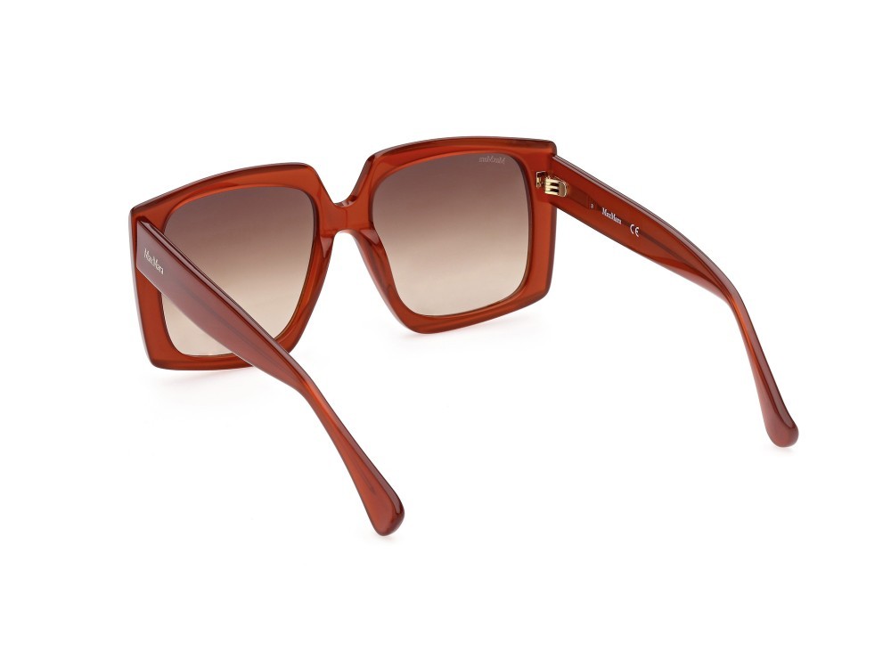 Sonnenbrillen MaxMara Logo6 MM0024 (44F) farbe arancio / altro form geometrisch gläser marrone grad.