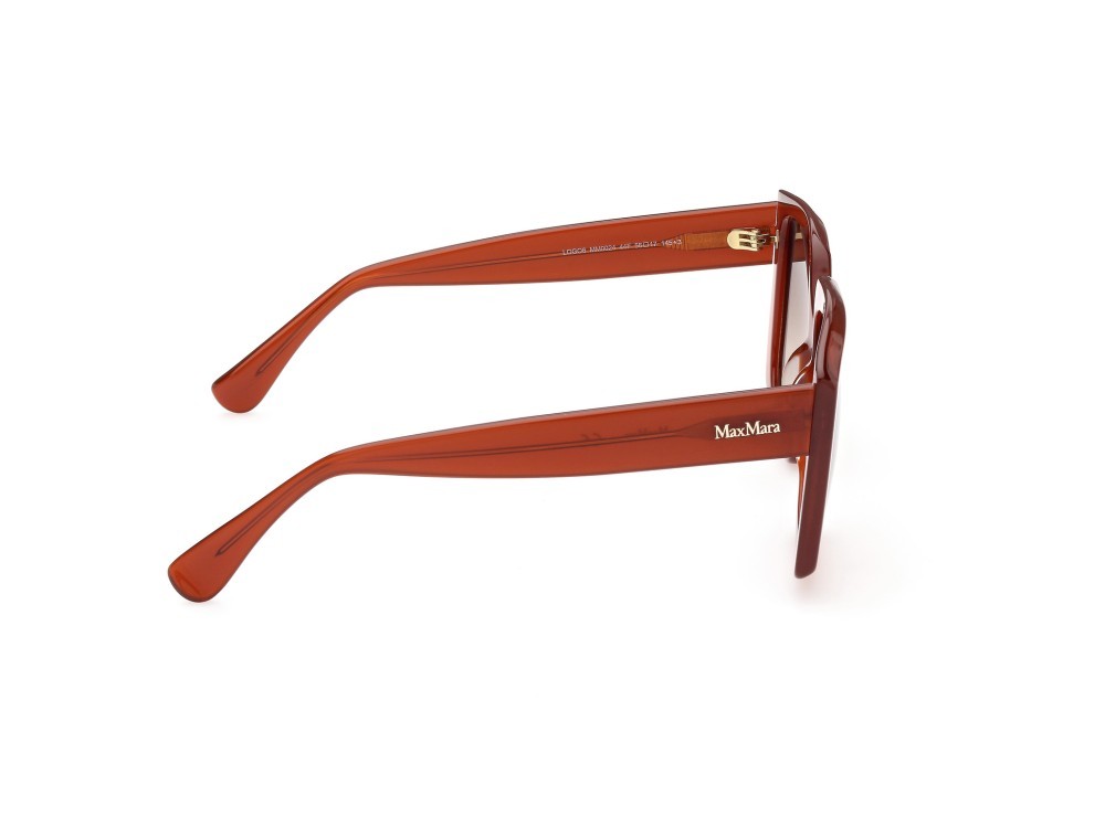 Sonnenbrillen MaxMara Logo6 MM0024 (44F) farbe arancio / altro form geometrisch gläser marrone grad.