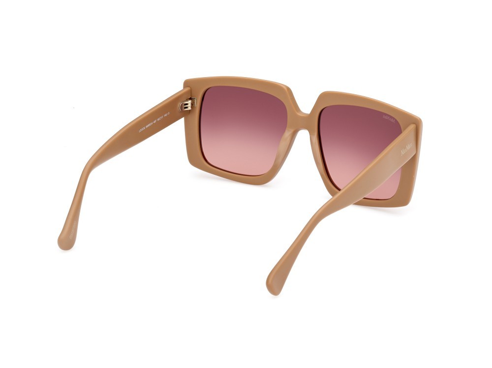 Sonnenbrillen MaxMara Logo6 MM0024 (46F) farbe marrone chiaro opaco form geometrisch gläser marrone grad.