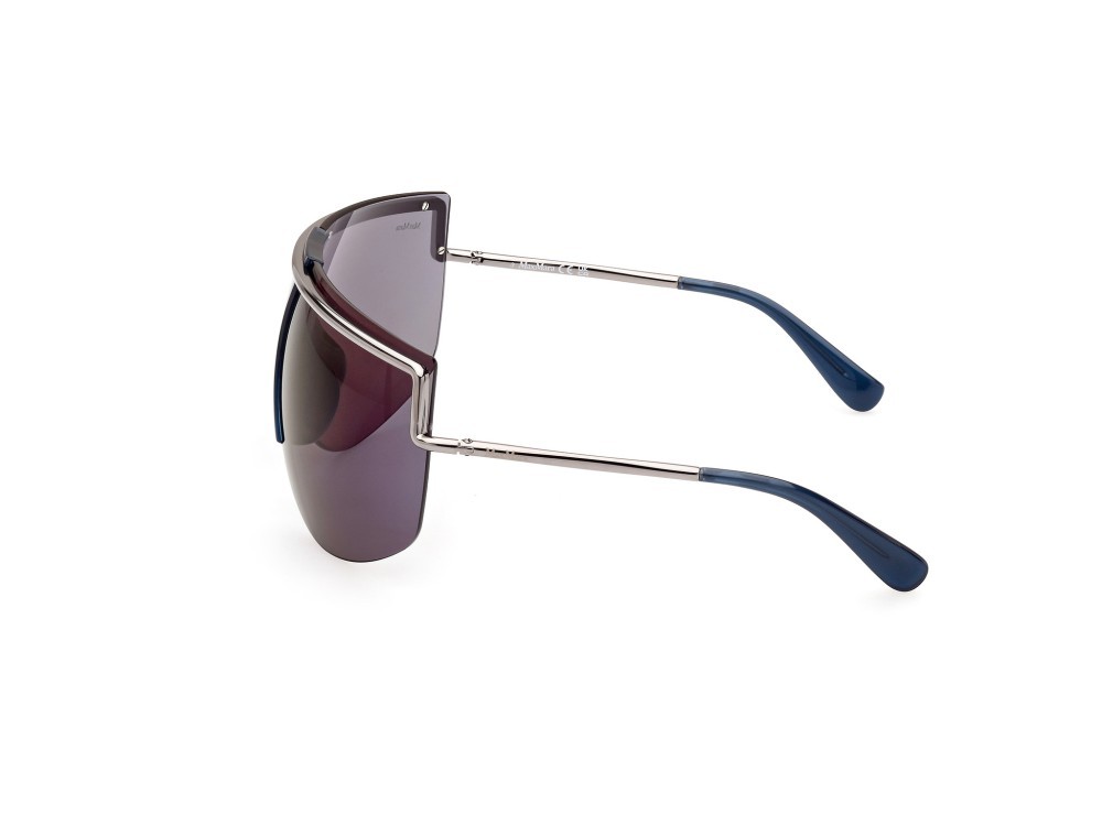 Occhiali da sole MaxMara Sophie MM0050 (90X) colore blu lucido forma mask lenti blu specchiato