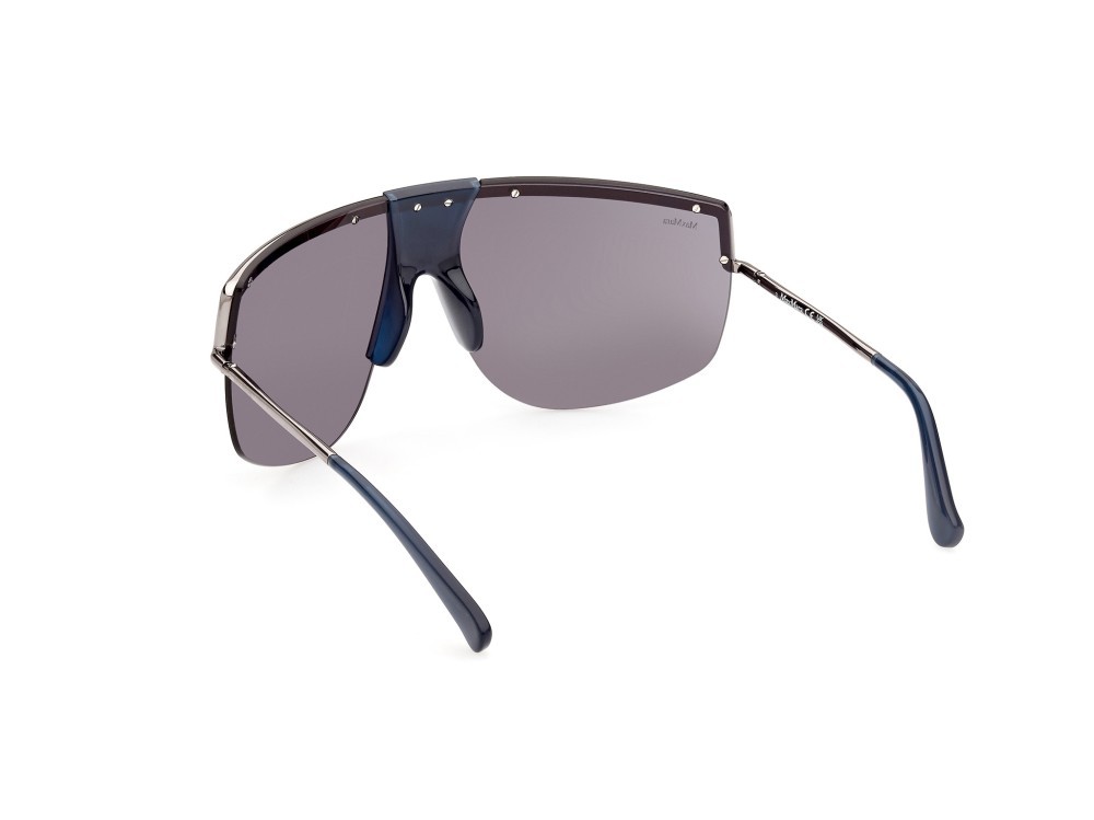 Occhiali da sole MaxMara Sophie MM0050 (90X) colore blu lucido forma mask lenti blu specchiato