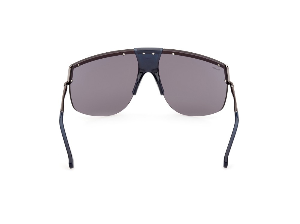 Occhiali da sole MaxMara Sophie MM0050 (90X) colore blu lucido forma mask lenti blu specchiato