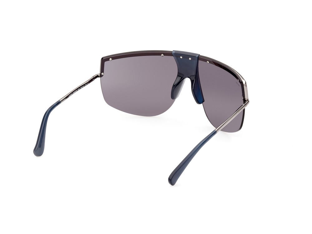 Occhiali da sole MaxMara Sophie MM0050 (90X) colore blu lucido forma mask lenti blu specchiato