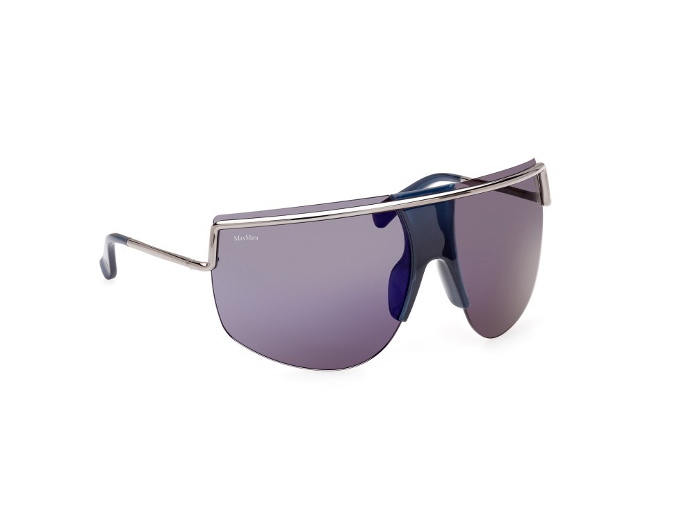 Occhiali da sole MaxMara Sophie MM0050 (90X) colore blu lucido forma mask lenti blu specchiato