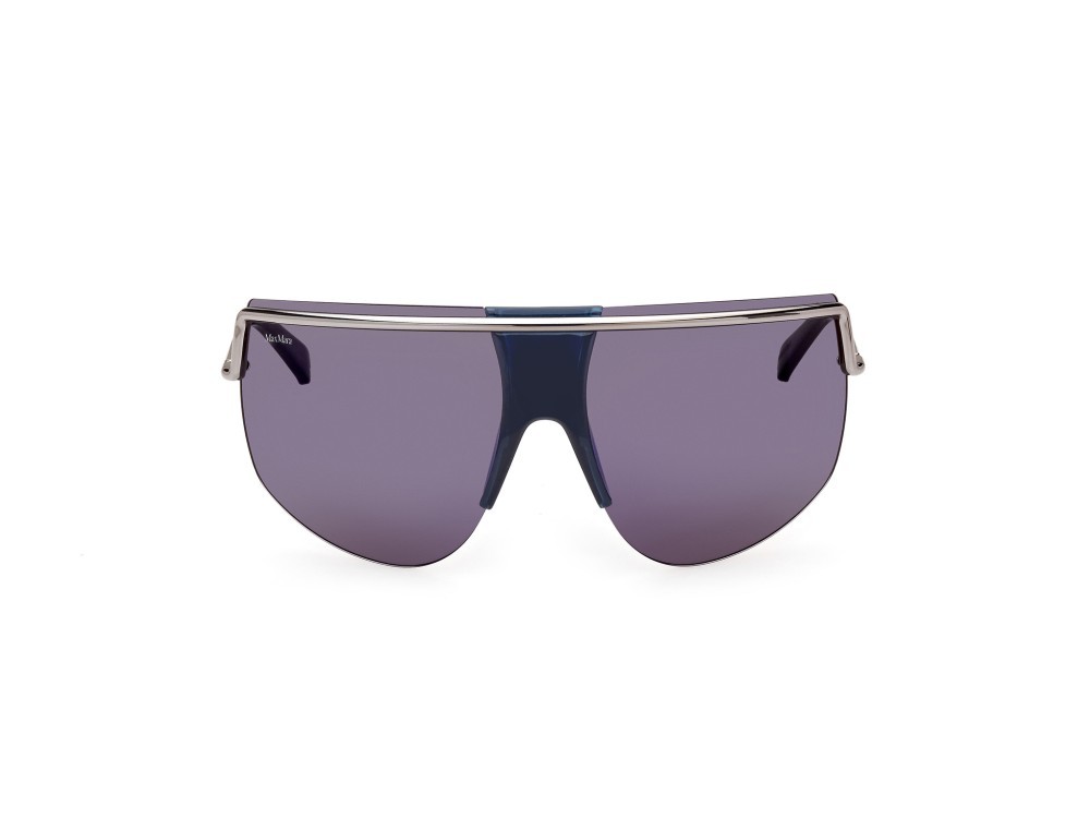 Occhiali da sole MaxMara Sophie MM0050 (90X) colore blu lucido forma mask lenti blu specchiato