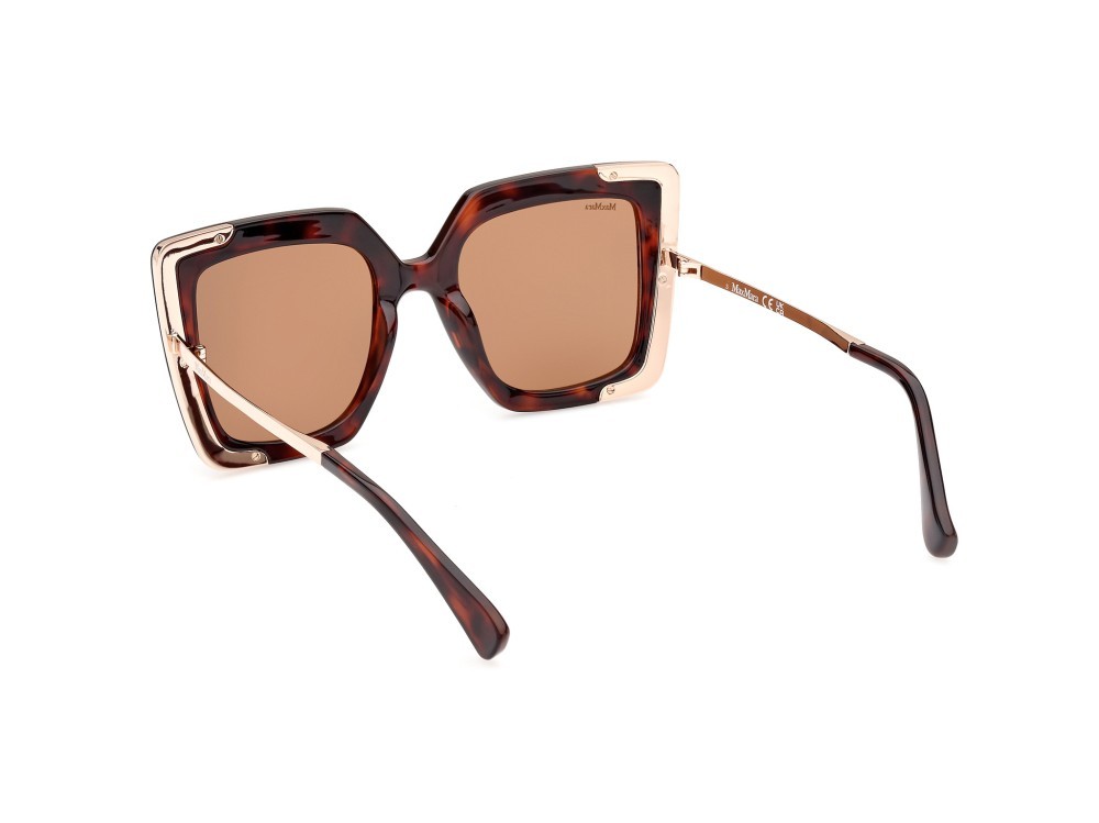 Sonnenbrillen MaxMara Design4 MM0051 (54S) farbe avana rossa form cat-eye gläser bordeaux