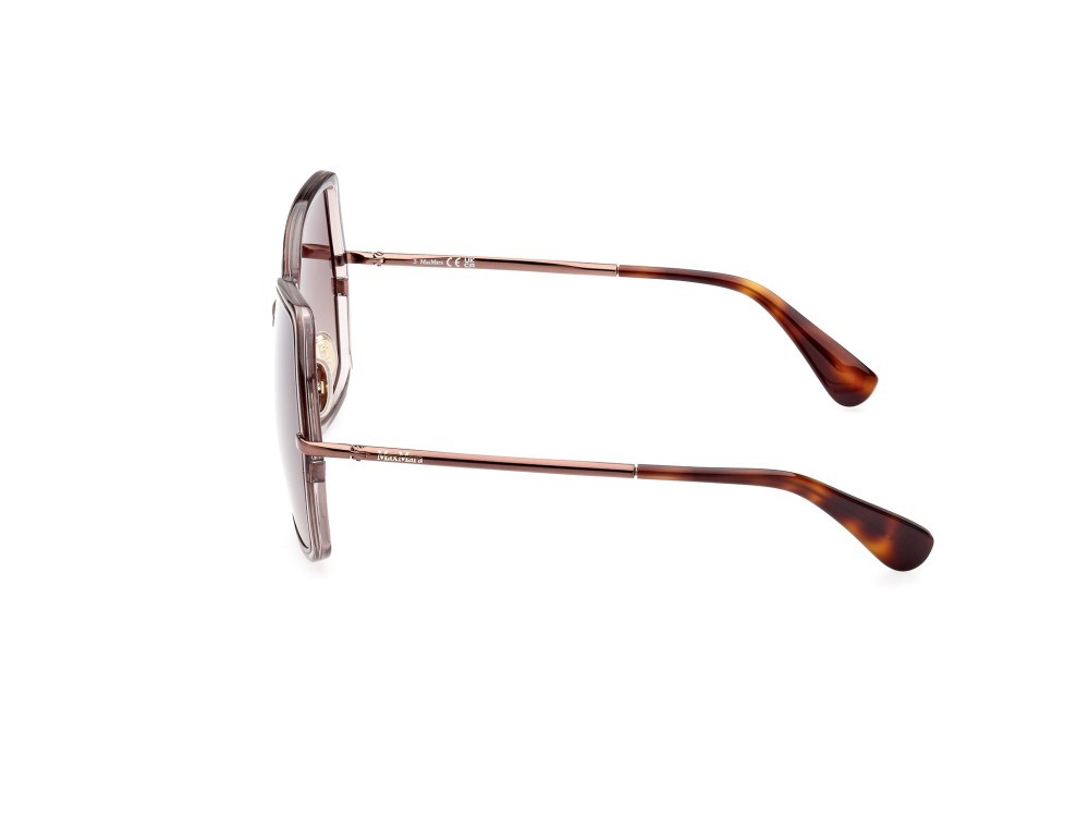 Sonnenbrillen MaxMara Elsa3 MM0054 (48F) farbe marrone scuro lucido form geometrisch gläser marrone grad.