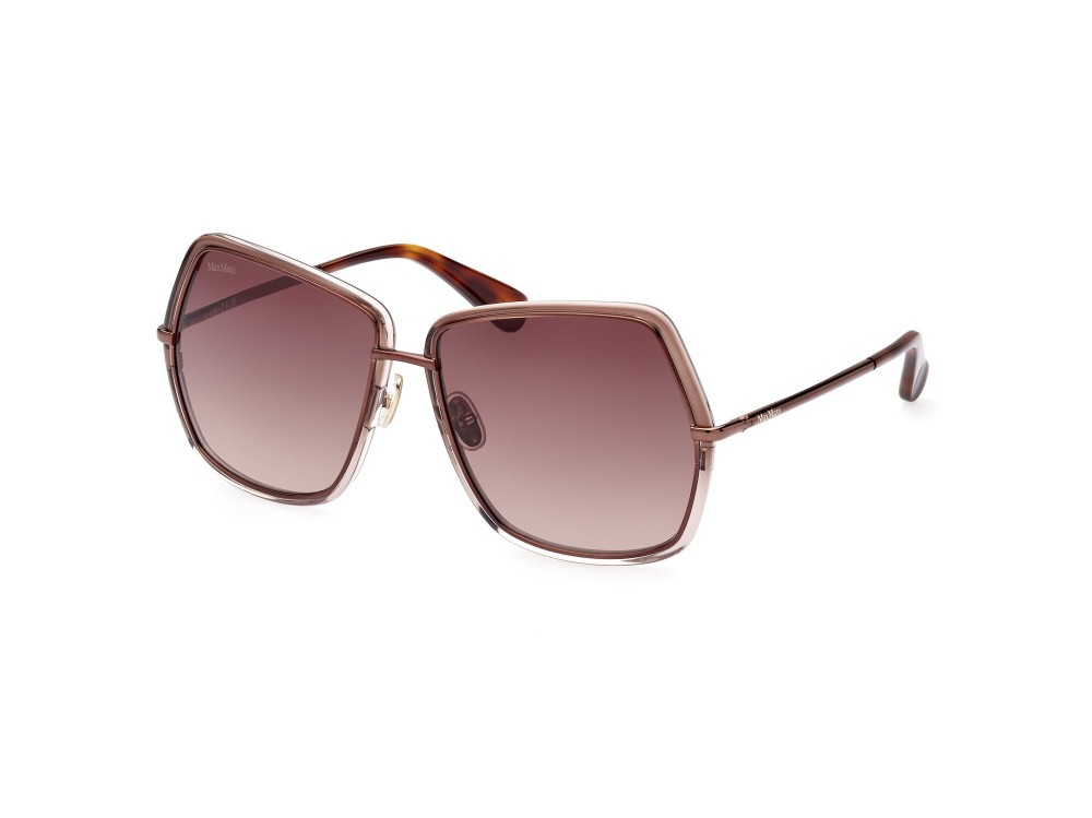 Sonnenbrillen MaxMara Elsa3 MM0054 (48F) farbe marrone scuro lucido form geometrisch gläser marrone grad.