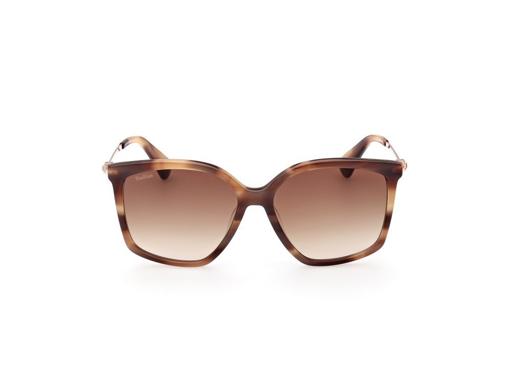 Sonnenbrillen MaxMara Jewel3 MM0055 (48F) farbe marrone scuro lucido form geometrisch gläser marrone grad.