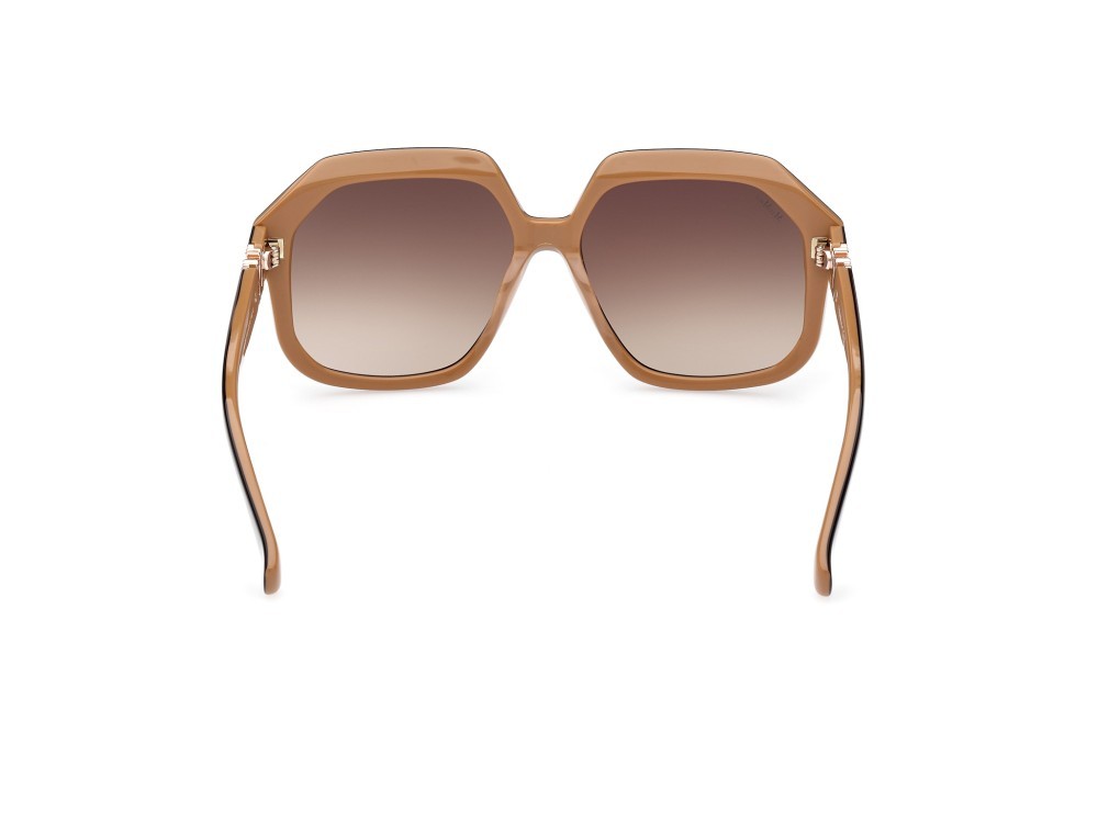 Sonnenbrillen MaxMara Emme12 MM0056 (50F) farbe marrone scuro / altro form geometrisch gläser marrone grad.