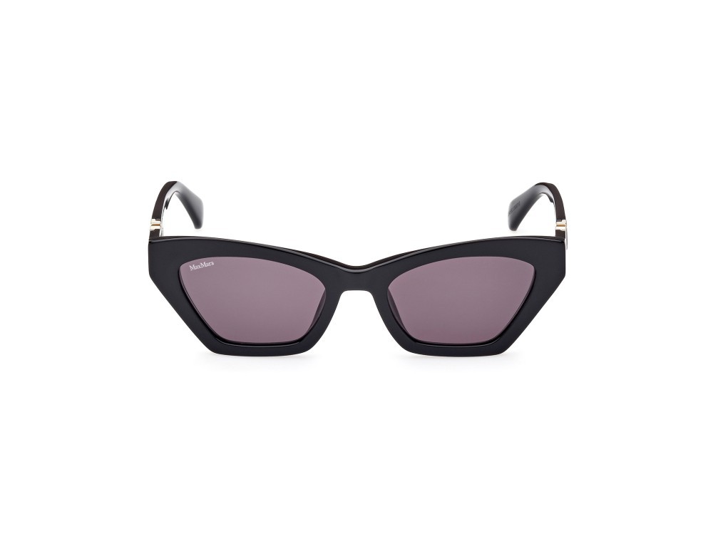 Occhiali da sole MaxMara Emme13 MM0057 (01A) colore nero lucido forma cat eye lenti fumo