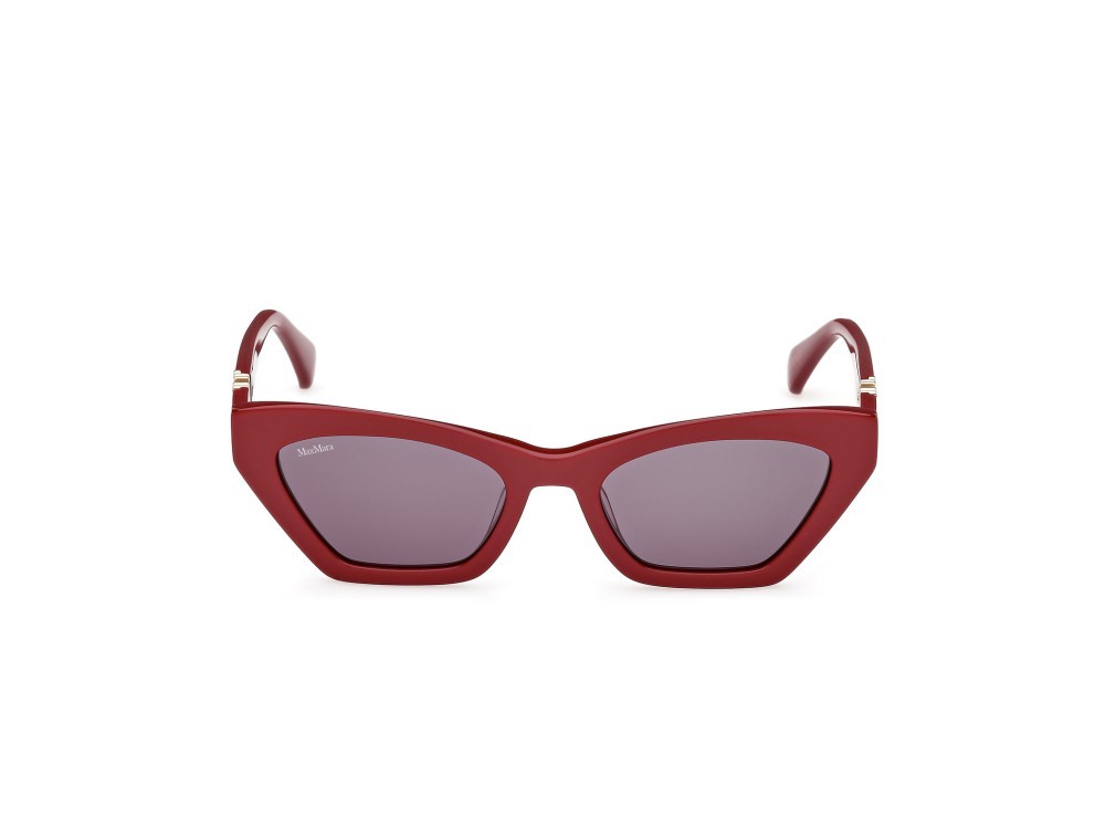 Sonnenbrillen MaxMara Emme13 MM0057 (69A) farbe rosso scuro lucido form cat-eye gläser fumo