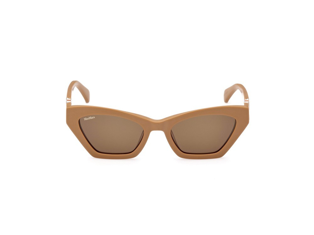 Sonnenbrillen MaxMara Emme13 MM0057 (73E) farbe rosa opaco form cat-eye gläser marrone