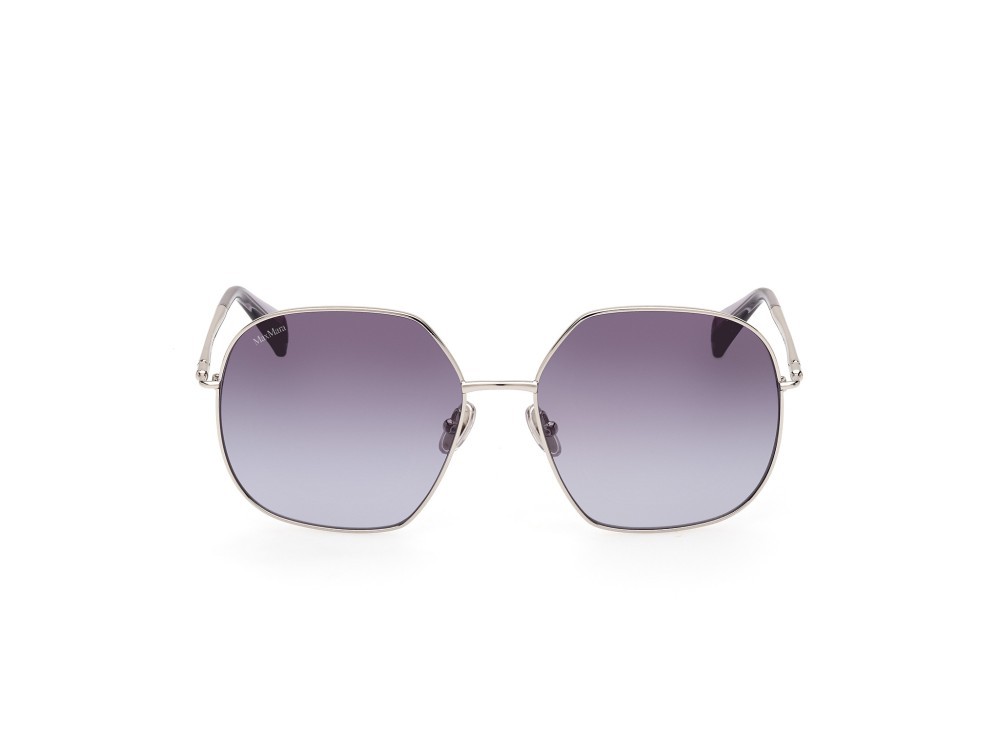 Sonnenbrillen MaxMara Design5 MM0061 (16W) farbe palladio lucido form geometrisch gläser blu grad.