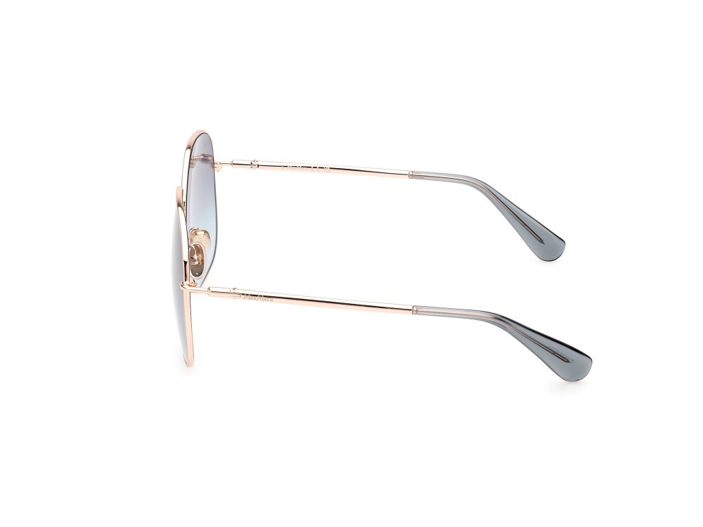 Sonnenbrillen MaxMara Design5 MM0061 (28W) farbe oro rosè lucido form geometrisch gläser blu grad.