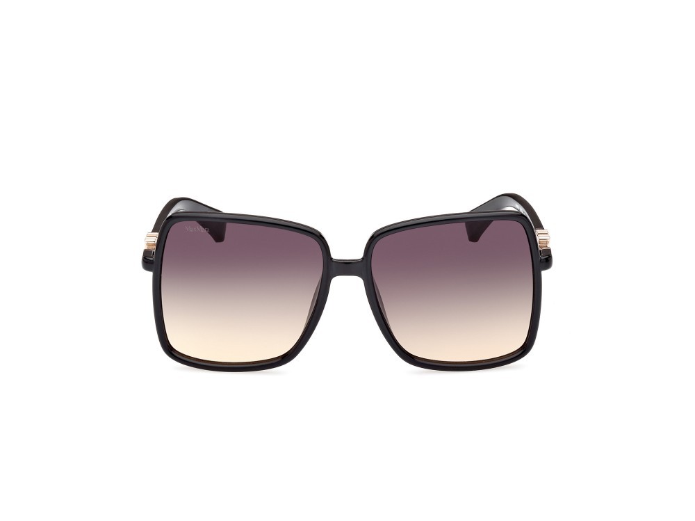Sonnenbrillen MaxMara Emme14 MM0064-H (01B) farbe nero lucido form quadratisch gläser fumo grad.