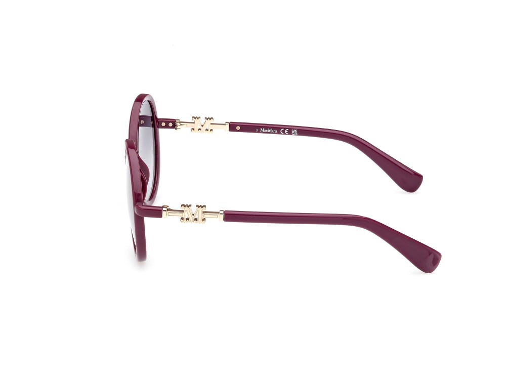 Sonnenbrillen MaxMara Emme15 MM0065 (75B) farbe fucsia lucido form rund gläser fumo grad.