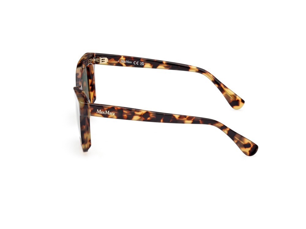 Sonnenbrillen MaxMara Lee2 MM0067 (55N) farbe avana colorata form quadratisch gläser verde