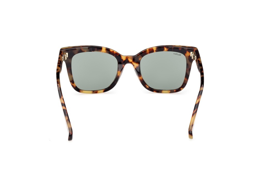 Sonnenbrillen MaxMara Lee2 MM0067 (55N) farbe avana colorata form quadratisch gläser verde