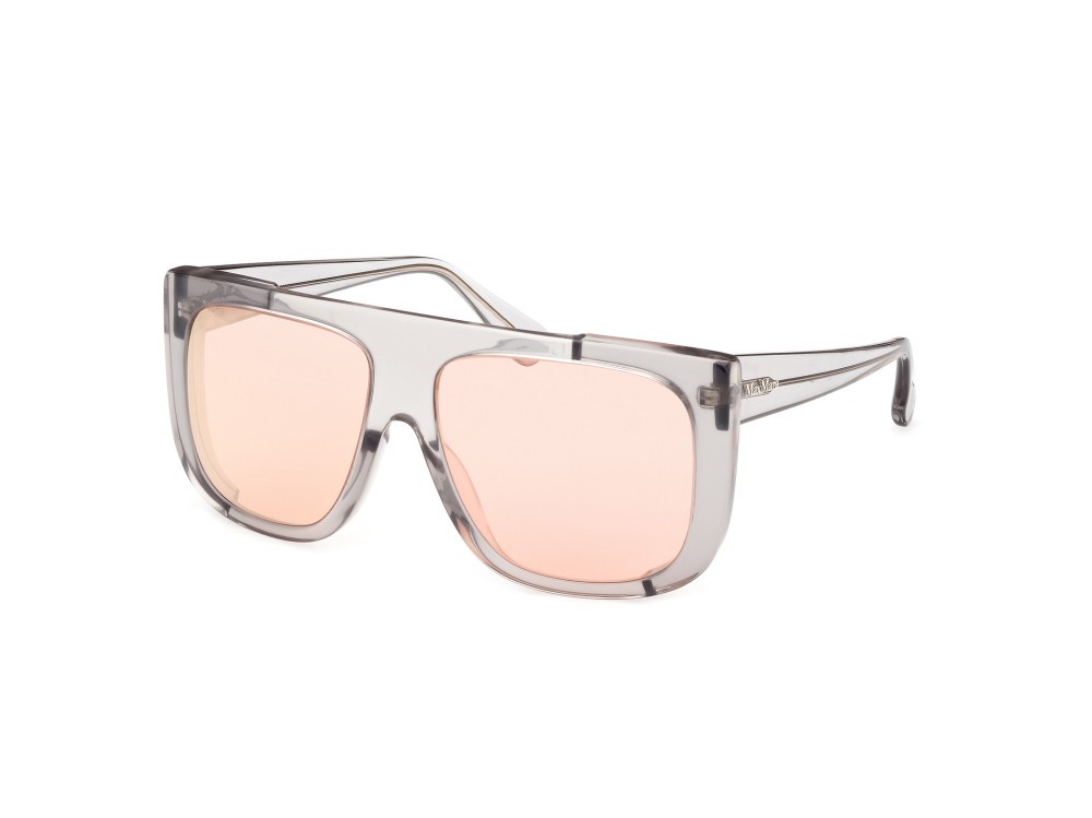 Occhiali da sole MaxMara Eileen MM0073 (03L) colore nero / cristallo  forma mask lenti roviex specchiato