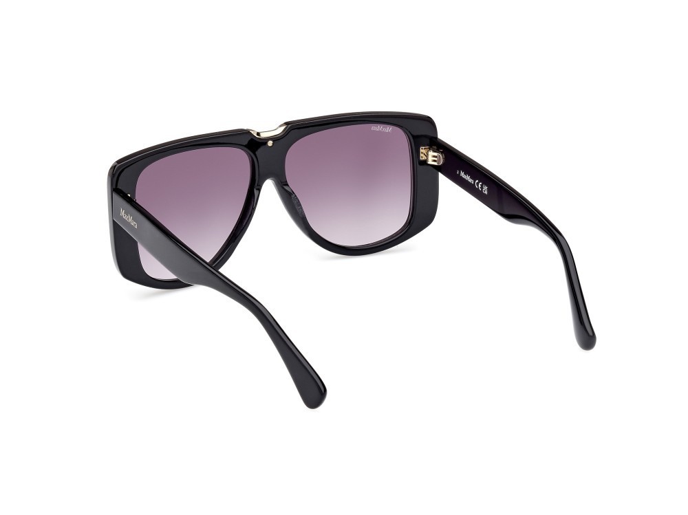 Sonnenbrillen MaxMara Spark1 MM0075 (01B) farbe nero lucido form maske gläser fumo grad