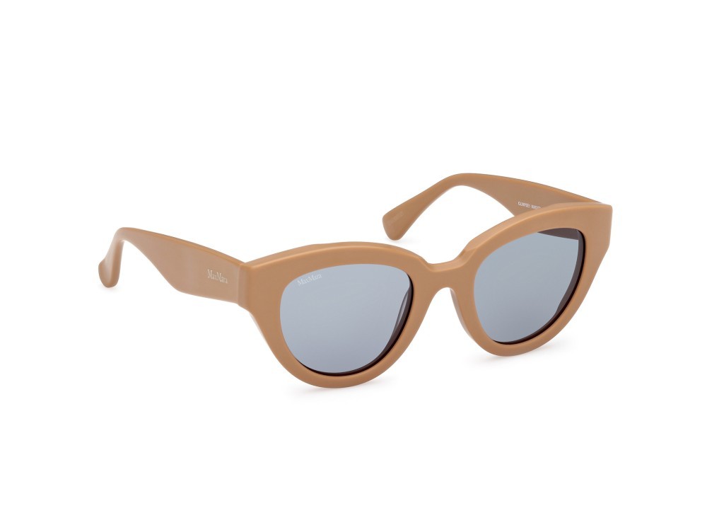 Sonnenbrillen MaxMara Glimpse1 MM0077 (46N) farbe marrone chiaro opaco form cat-eye gläser verde