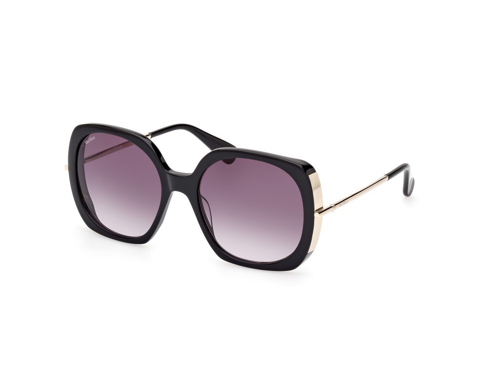 Sonnenbrillen MaxMara Malibu9 MM0079 (01B) farbe nero lucido form schmetterling gläser fumo grad.