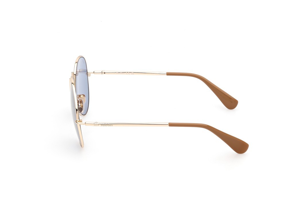 Sonnenbrillen MaxMara Design8 MM0081 (32X) farbe oro  form aviator gläser blu specchiato