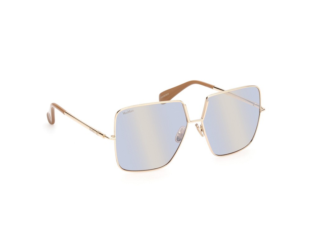 Sonnenbrillen MaxMara Design9 MM0082 (32X) farbe oro  form aviator gläser blu specchiato