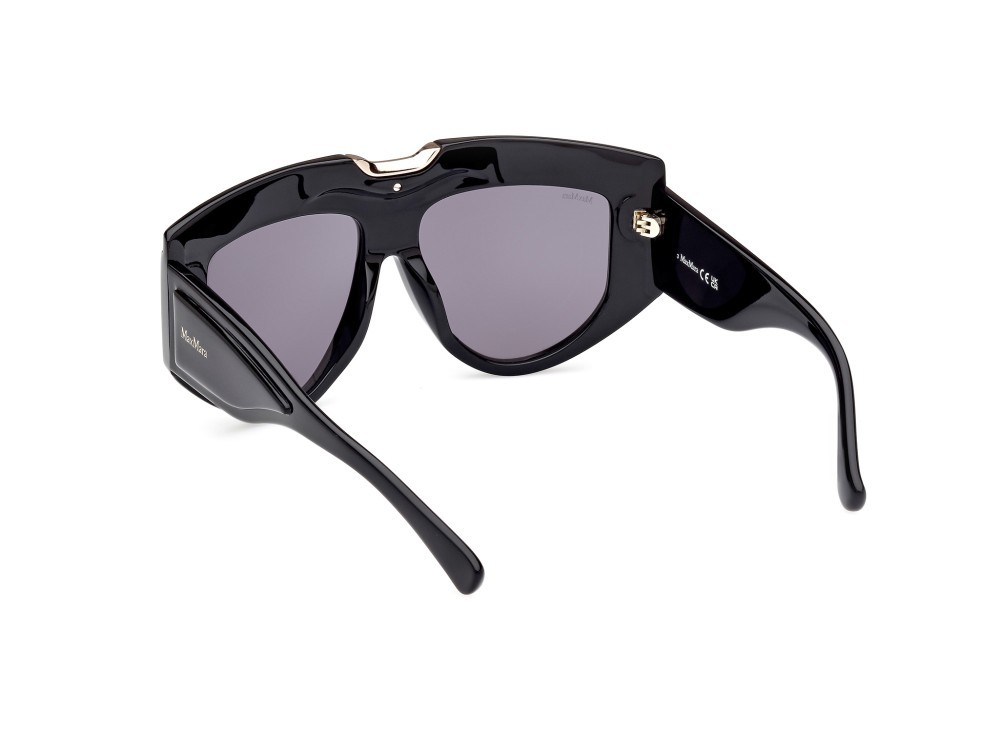 Sonnenbrillen MaxMara Orsola MM0083 (01A) farbe nero lucido form maske gläser fumo