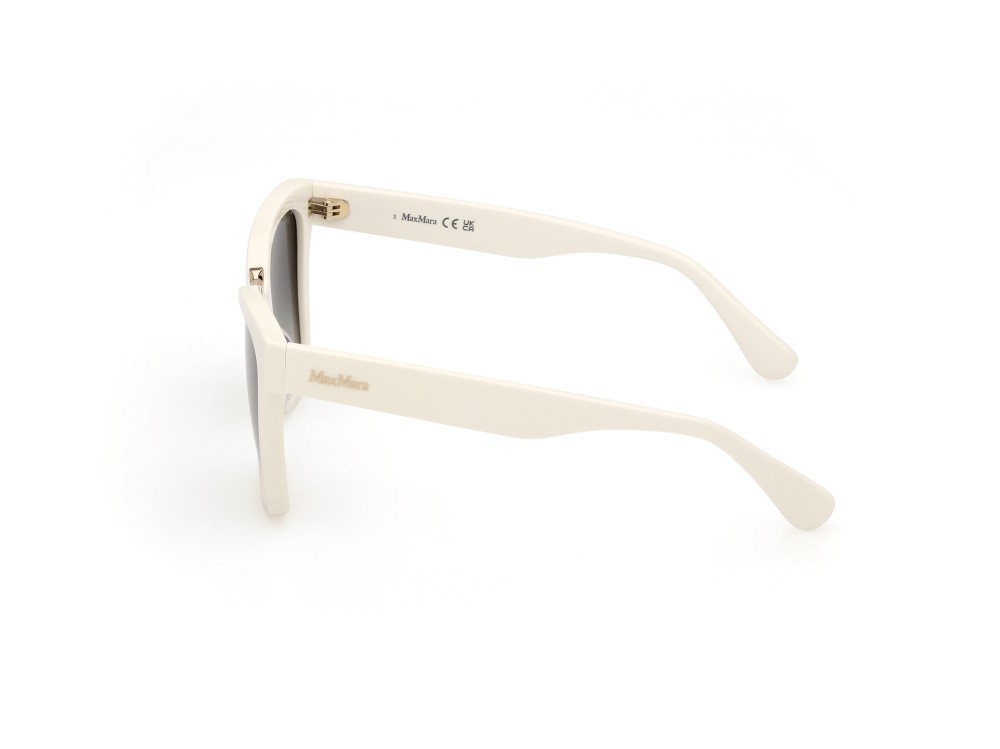 Sonnenbrillen MaxMara Spark3 MM0089 (21P) farbe bianco lucido form rechteckig gläser verde sfumato