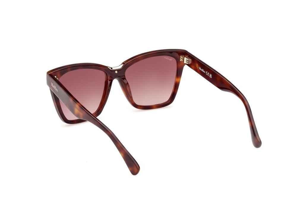 Occhiali da sole MaxMara Spark3 MM0089 (52F) colore avana scura forma rettangolare lenti marrone sfumato
