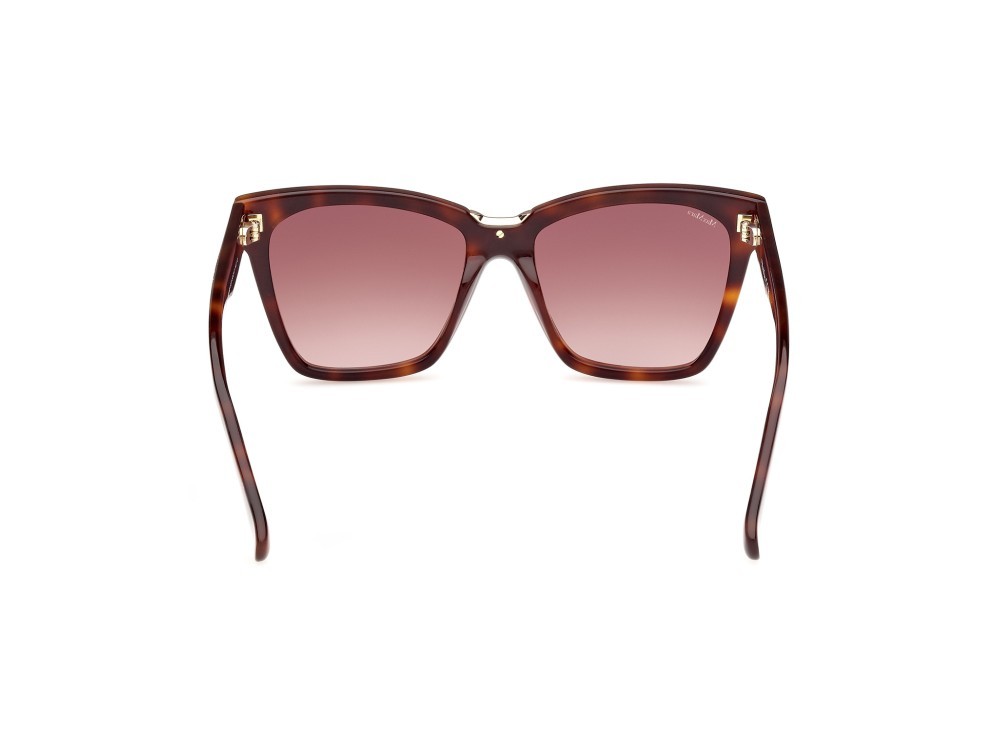 Occhiali da sole MaxMara Spark3 MM0089 (52F) colore avana scura forma rettangolare lenti marrone sfumato