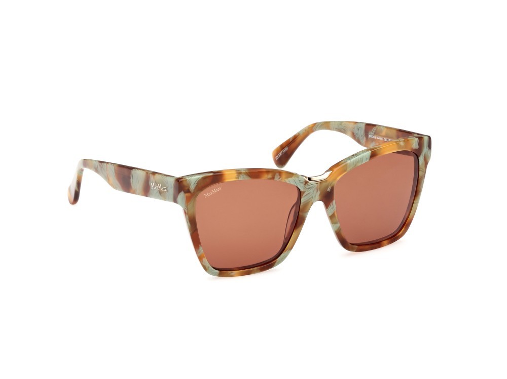 Sonnenbrillen MaxMara Spark3 MM0089 (55E) farbe avana colorata form rechteckig gläser marrone 