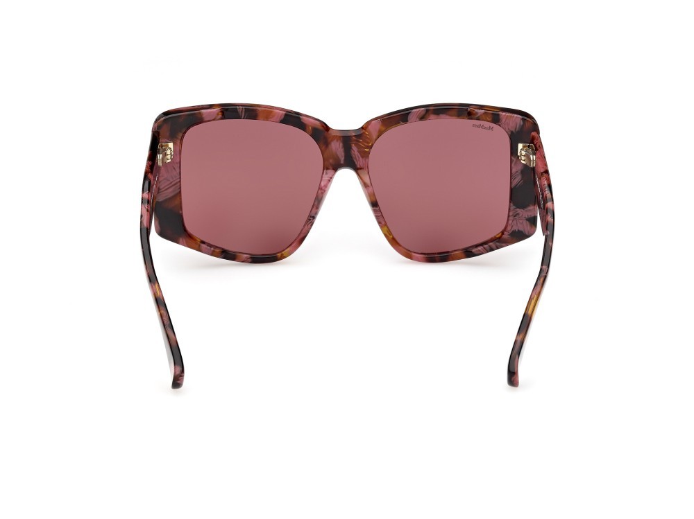 Sonnenbrillen MaxMara Glimpse6 MM0098 (55S) farbe avana colorata form quadratisch gläser bordeaux