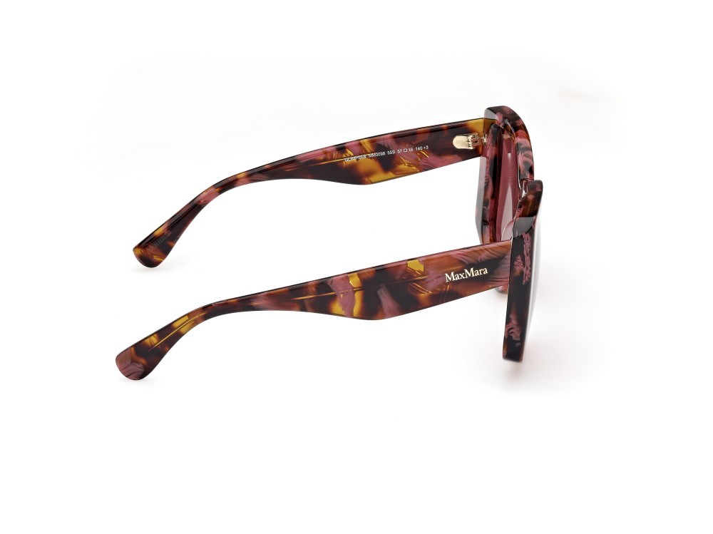 Sonnenbrillen MaxMara Glimpse6 MM0098 (55S) farbe avana colorata form quadratisch gläser bordeaux