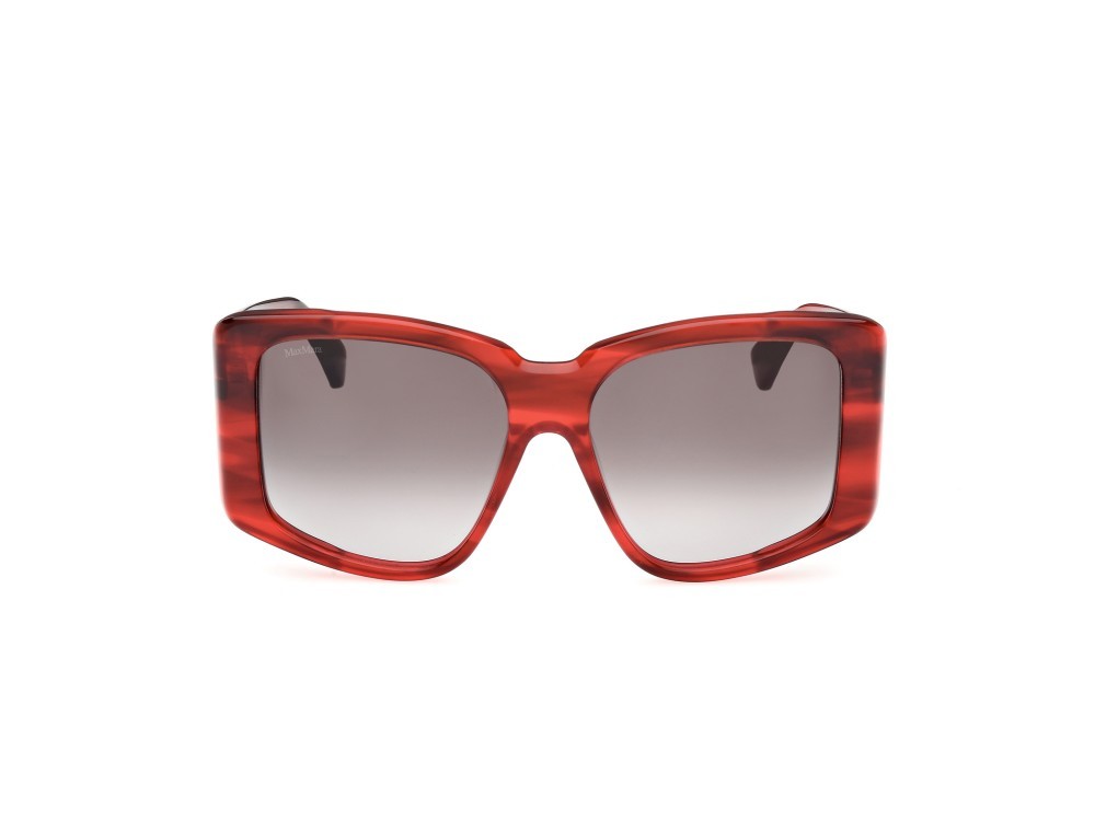 Sonnenbrillen MaxMara Glimpse6 MM0098 (66B) farbe rosso monocolore form quadratisch gläser fumo grad.