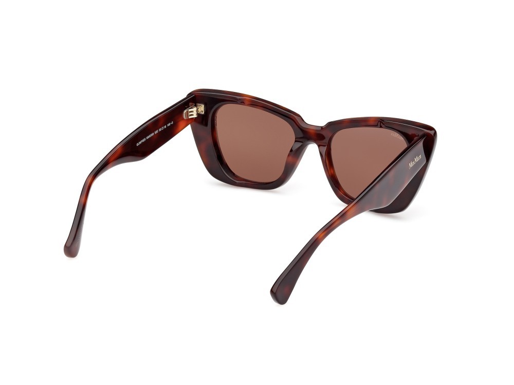Occhiali da sole MaxMara Glimpse5 MM0099 (52E) colore avana scura forma farfalla lenti marrone