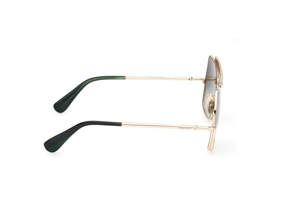 Sonnenbrillen MaxMara Elsapetite MM0102 (32P) farbe oro pallido lucido form aviator gläser verde sfumato