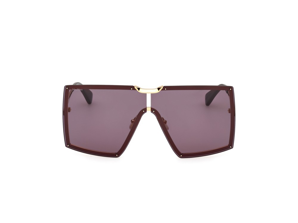 Occhiali da sole MaxMara MM0117 (30A) colore oro endura lucido forma mask lenti fumo