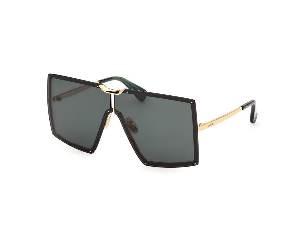 Occhiali da sole MaxMara MM0117 (30N) colore oro endura lucido forma mask lenti verde